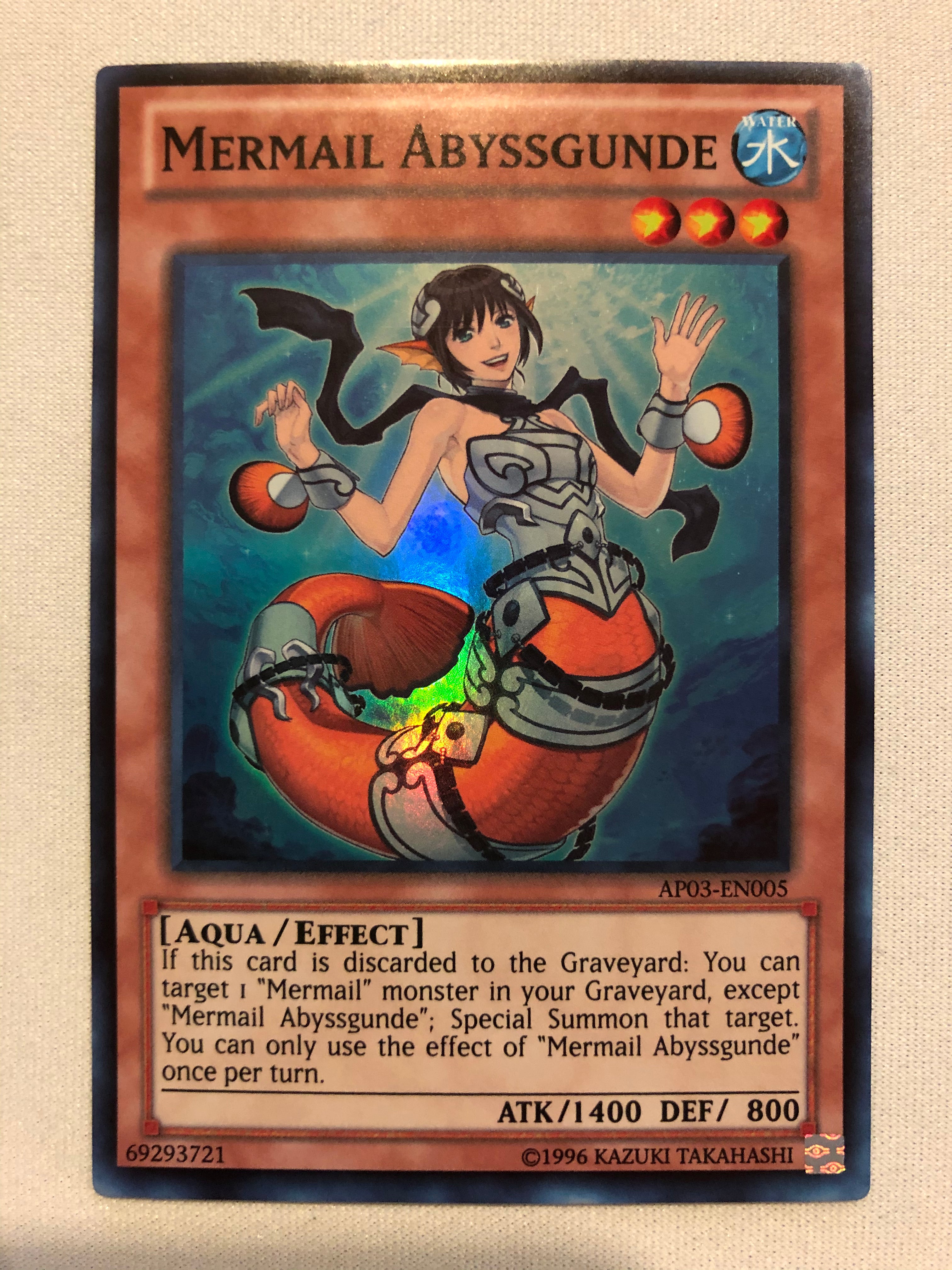 yugioh mermail cards Yugioh Mermail Abyssgunde AP03-EN005 Super Rare Near Mint