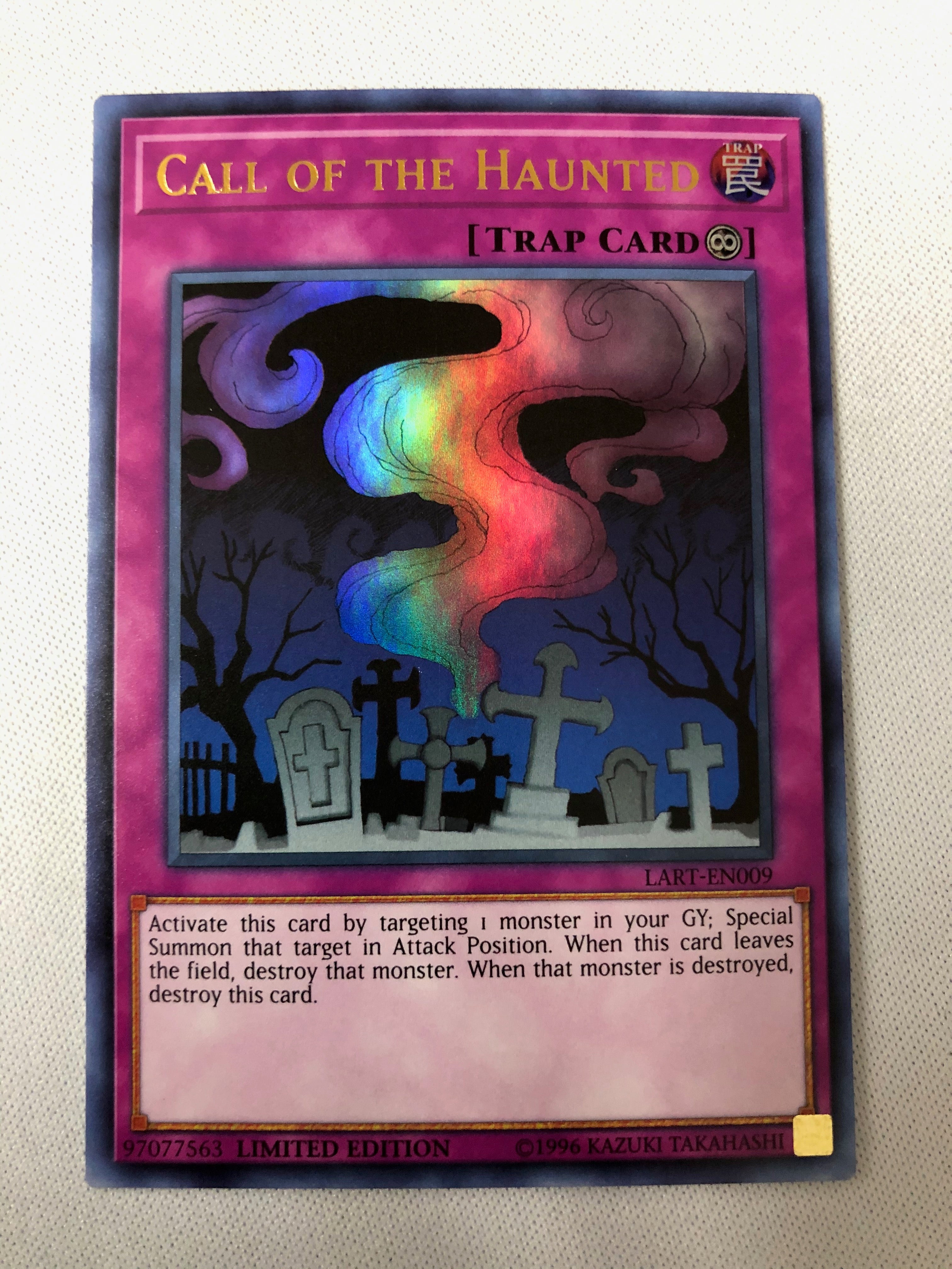 yugioh card call of the haunted Yugioh Call Of The Haunted LART-EN009 Limited Edition Ultra Rare Near