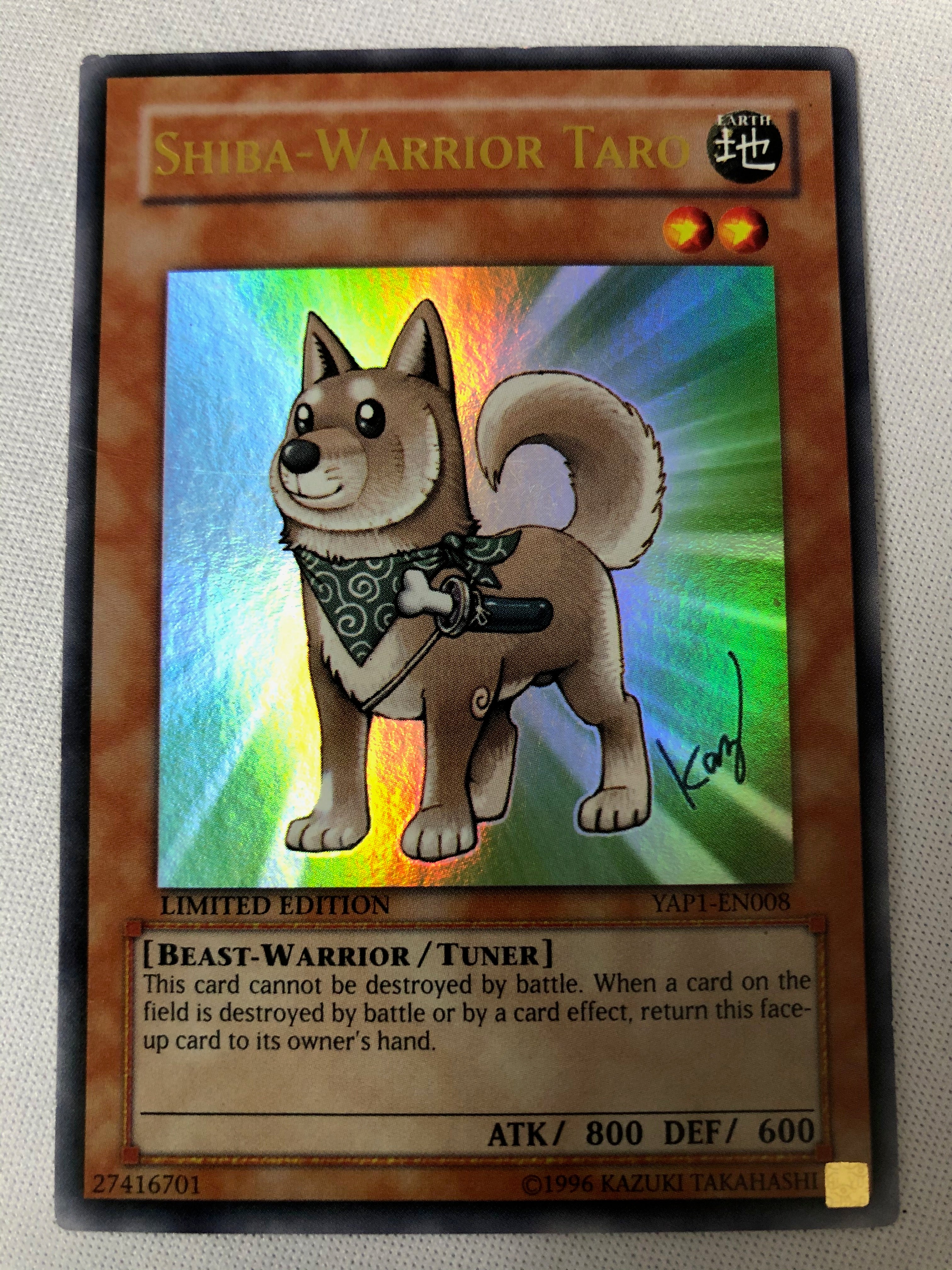 Yugioh Shiba-Warrior Taro YAP1-EN008 Ultra Rare Limited Edition Near M