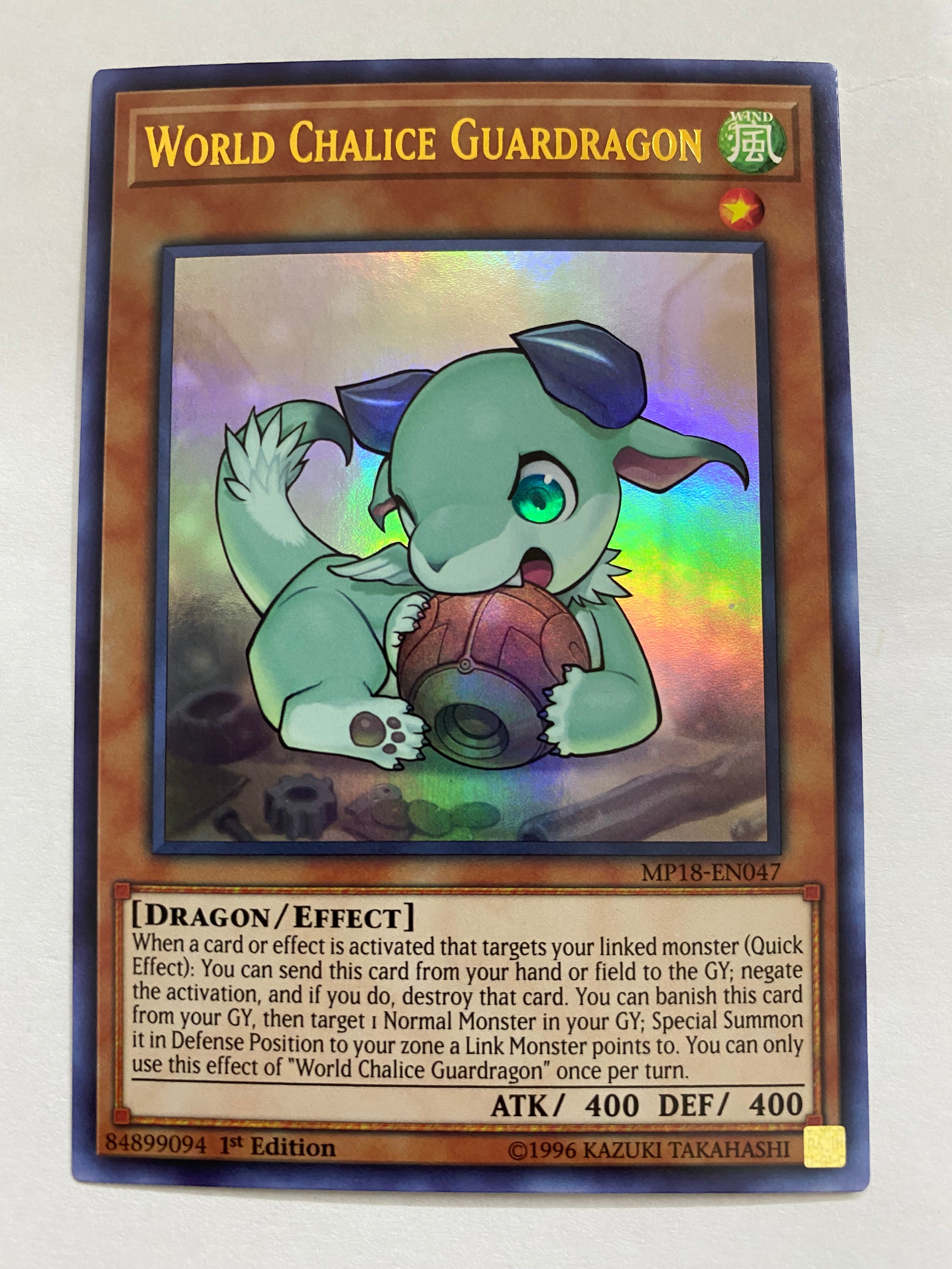 yugioh world chalice cards Yugioh World Chalice Guardragon MP18-EN047 Ultra Rare 1st Edition NM