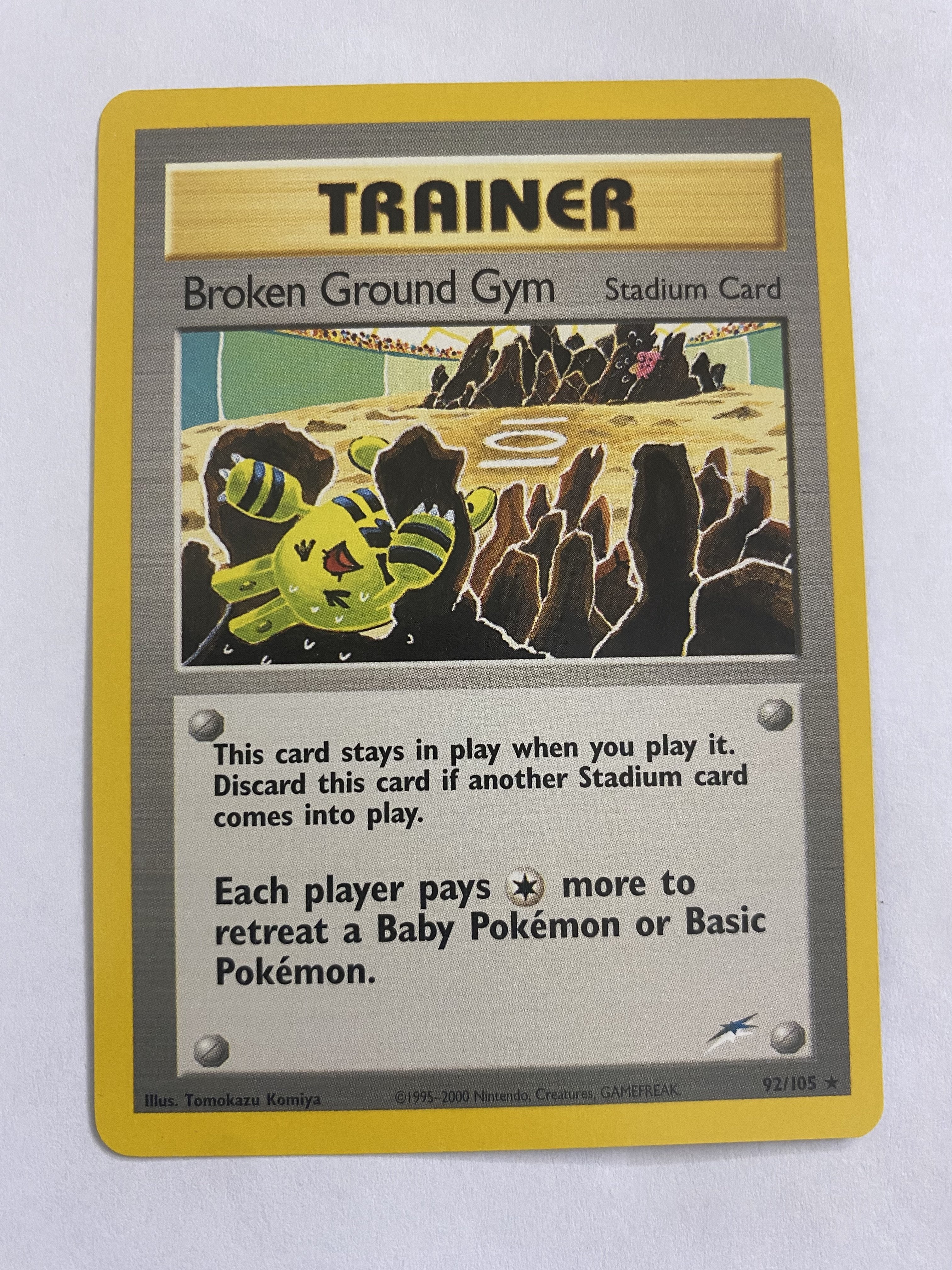 Broken Ground Gym 92/105 Rare Trainer Neo Destiny Pokemon Card Near Mi