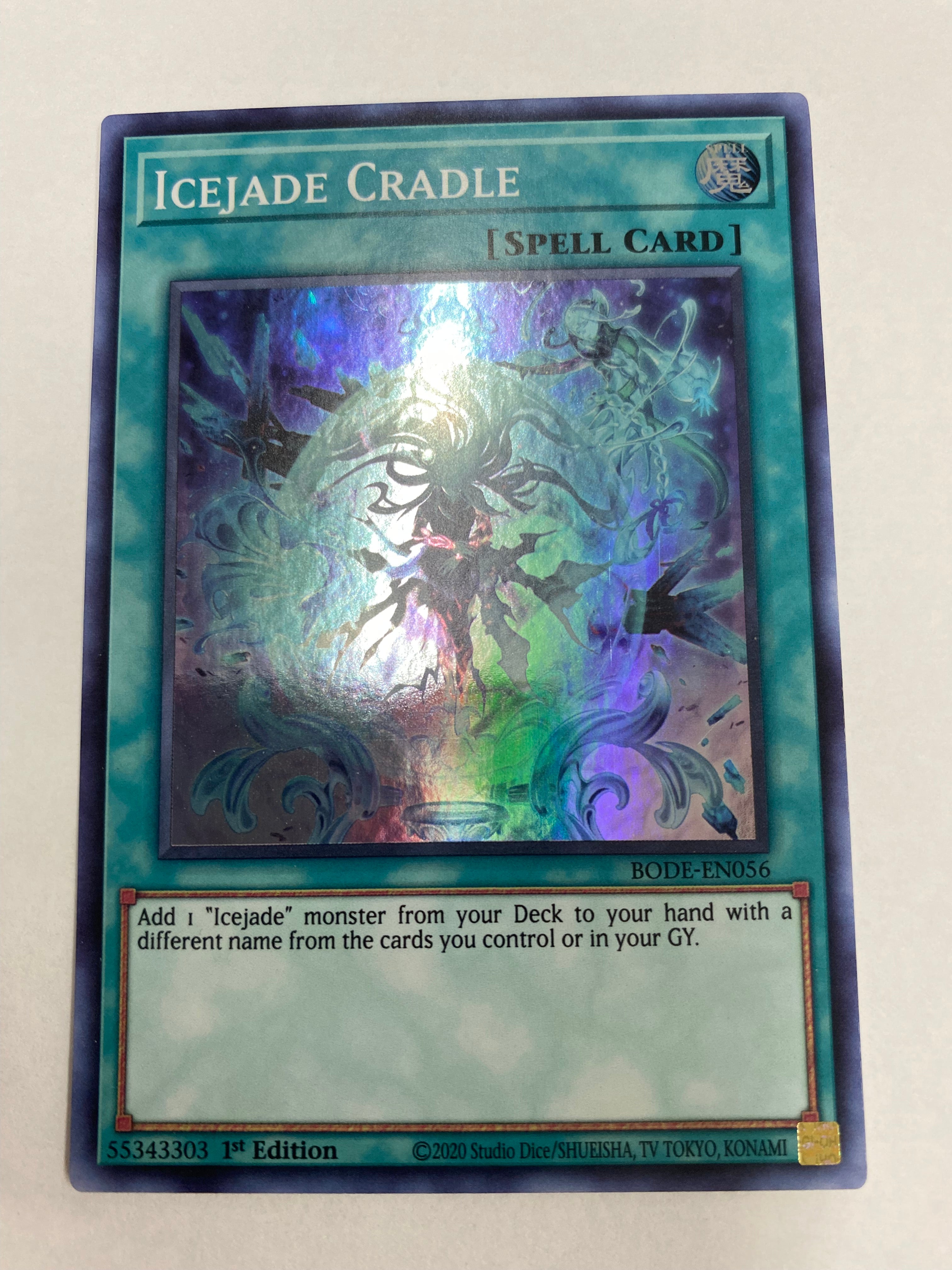 yugioh icejade cards Yugioh Icejade Cradle BODE-EN056 Super Rare 1st Edition Naer Mint