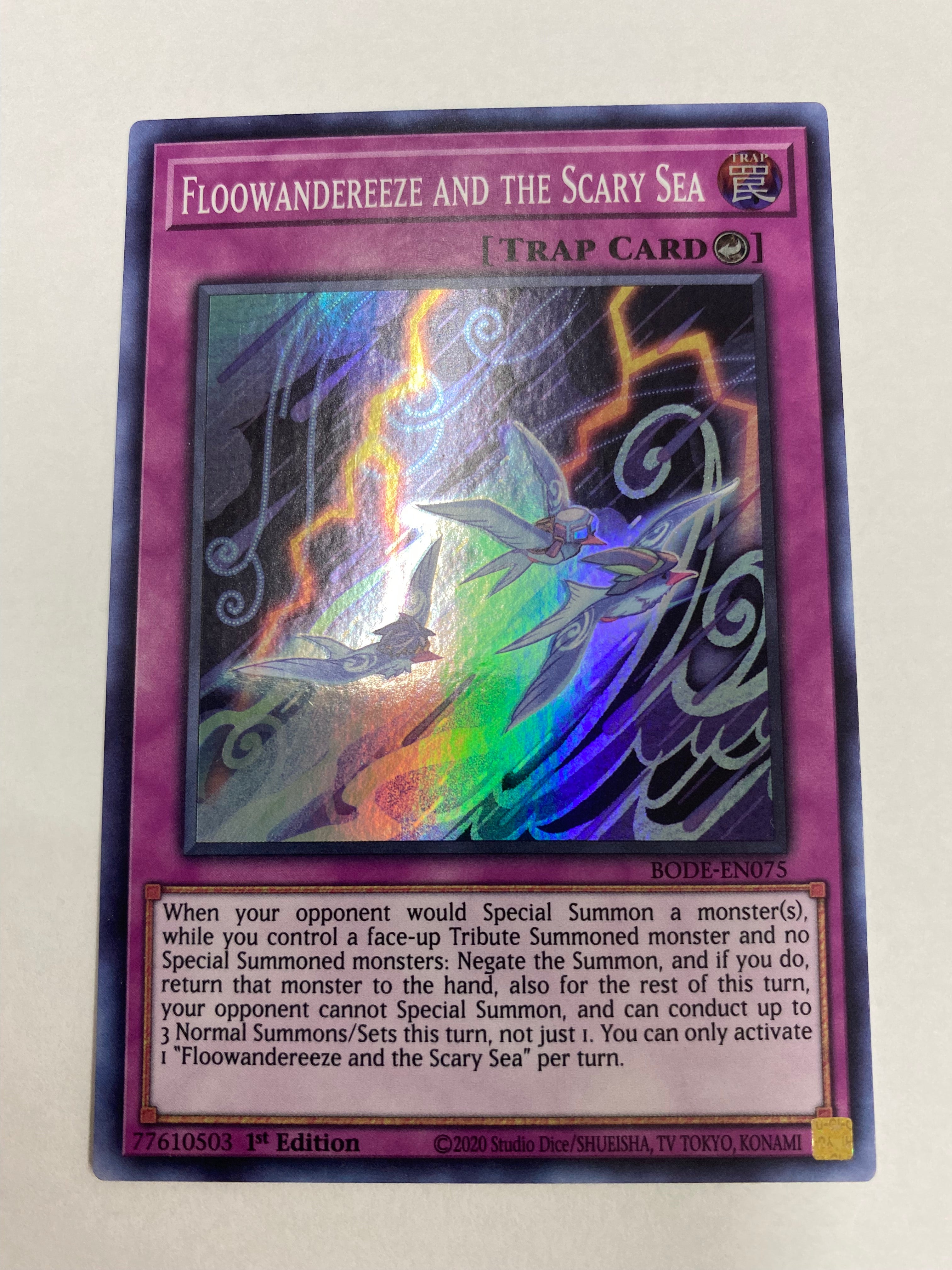 THẺ BÀI YUGIOH CHÍNH HÃNG: Floowandereeze And The Scary Sea - BODE