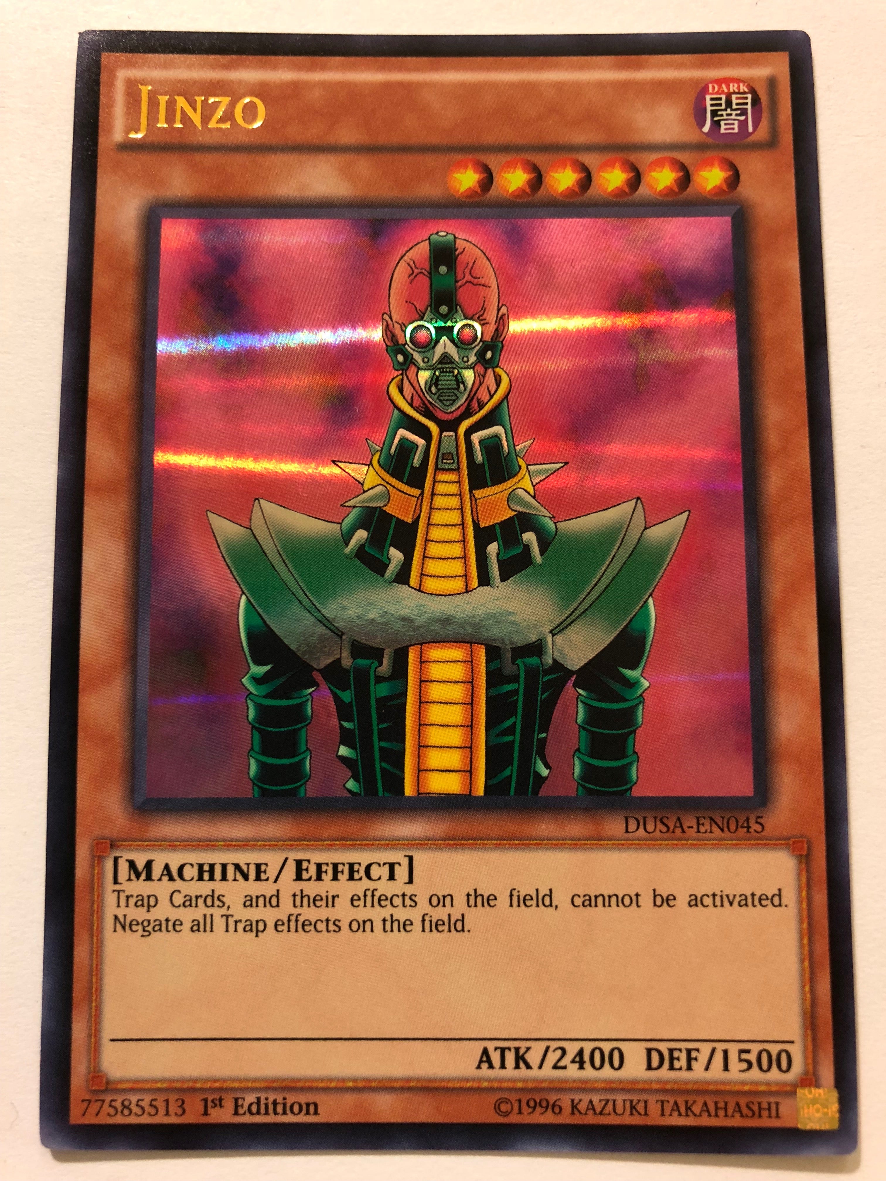 Yugioh Jinzo DUSA-EN045 Ultra Rare 1st Edition Near Mint Yugioh Jinzo DUSA-EN045 Ultra Rare 1st Edition Near Mint