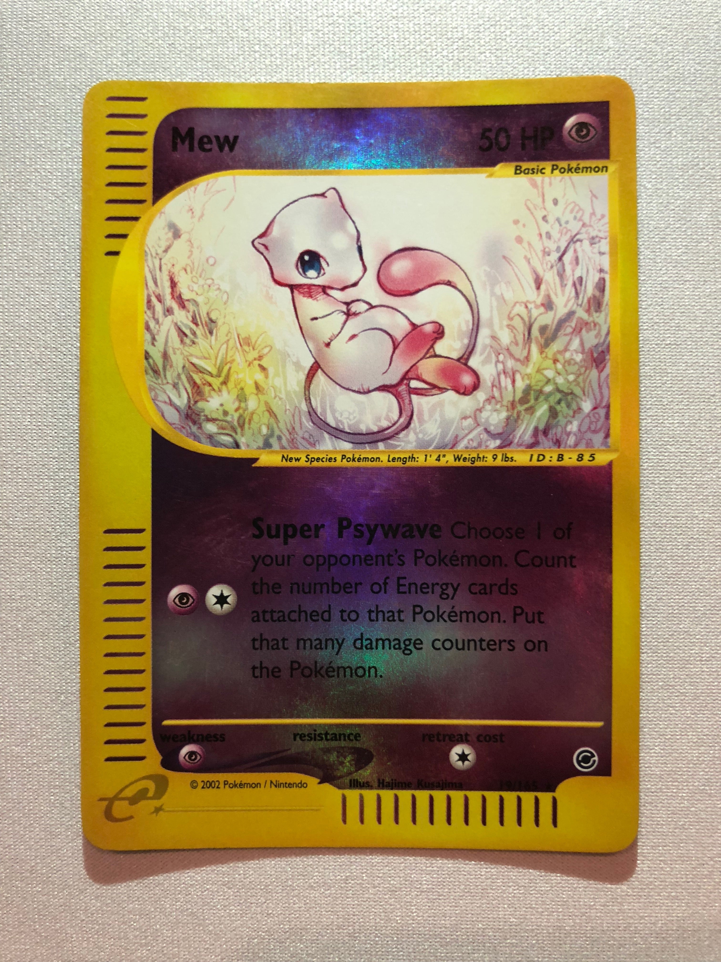 MEW 19/165 EX Expedition E Reader Holo Rare Pokemon Card Mint/Near Min MEW 19/165 EX Expedition E Reader Holo Rare Pokemon Card Mint/Near Min