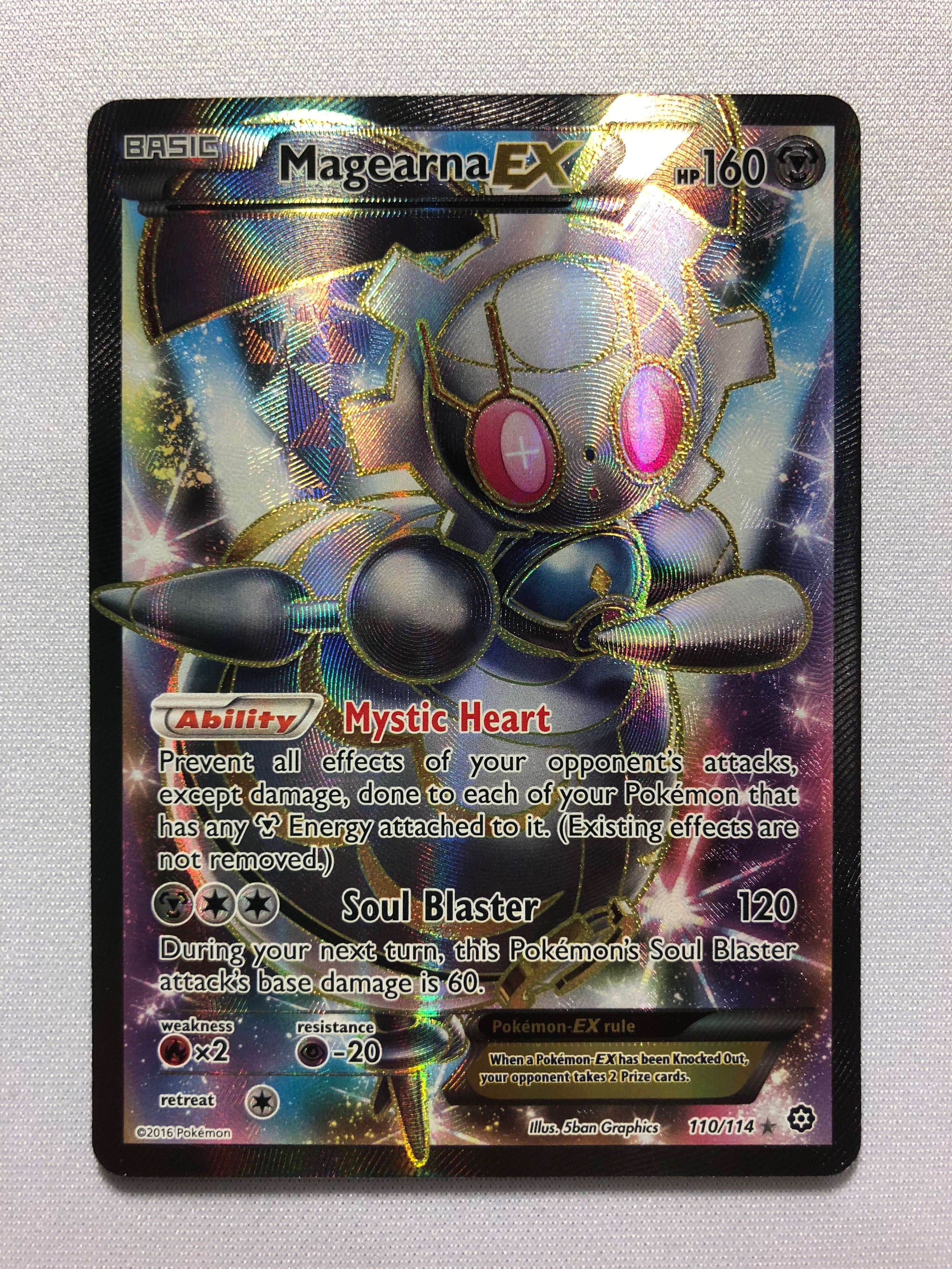 Magearna EX 110/114 Steam Siege Holo Rare Pokemon Card Near Mint Magearna EX 110/114 Steam Siege Holo Rare Pokemon Card Near Mint