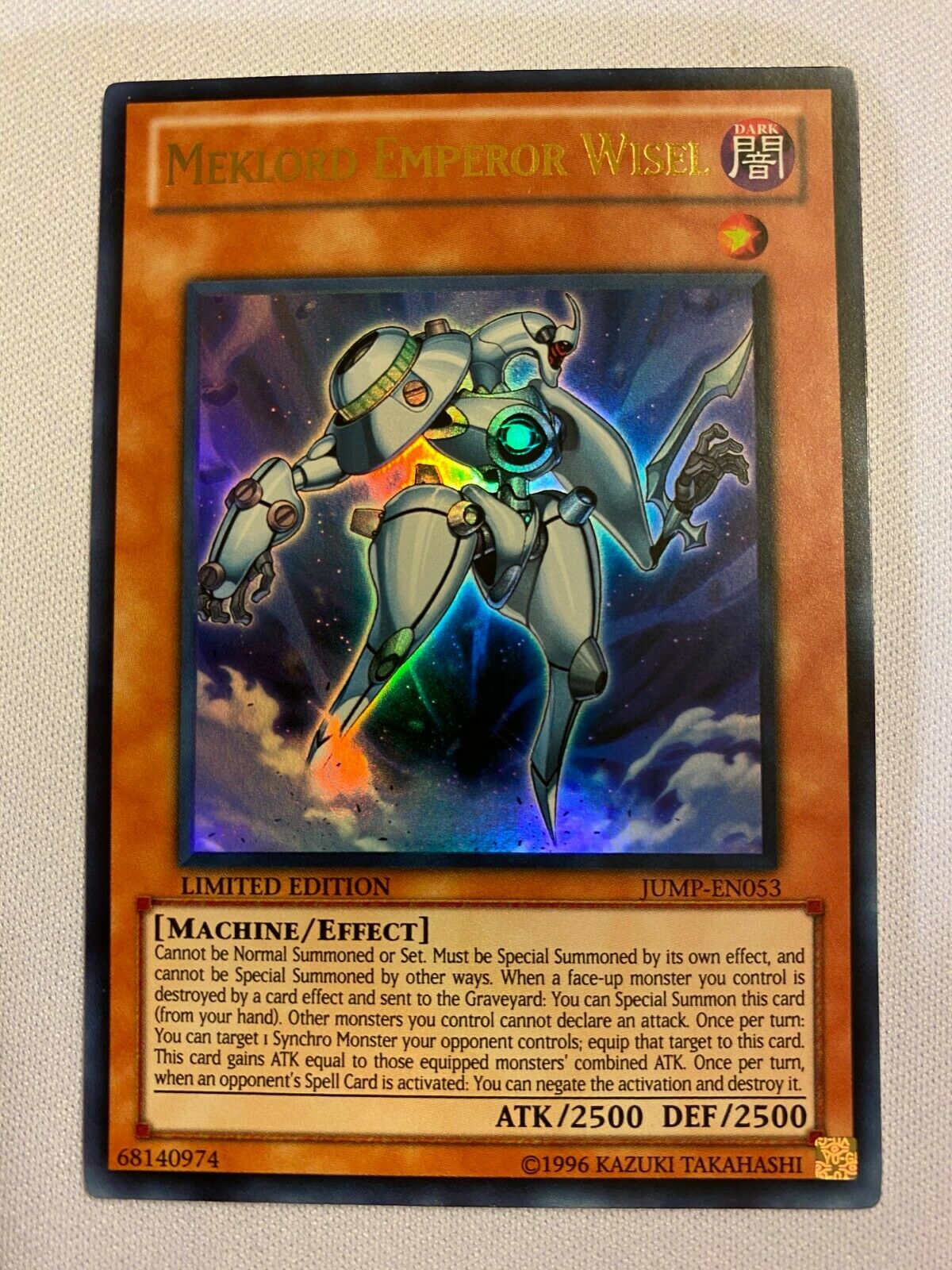 Yugioh Meklord Emperor Wisel JUMP-EN053 Limited Edition Ultra Rare Nea