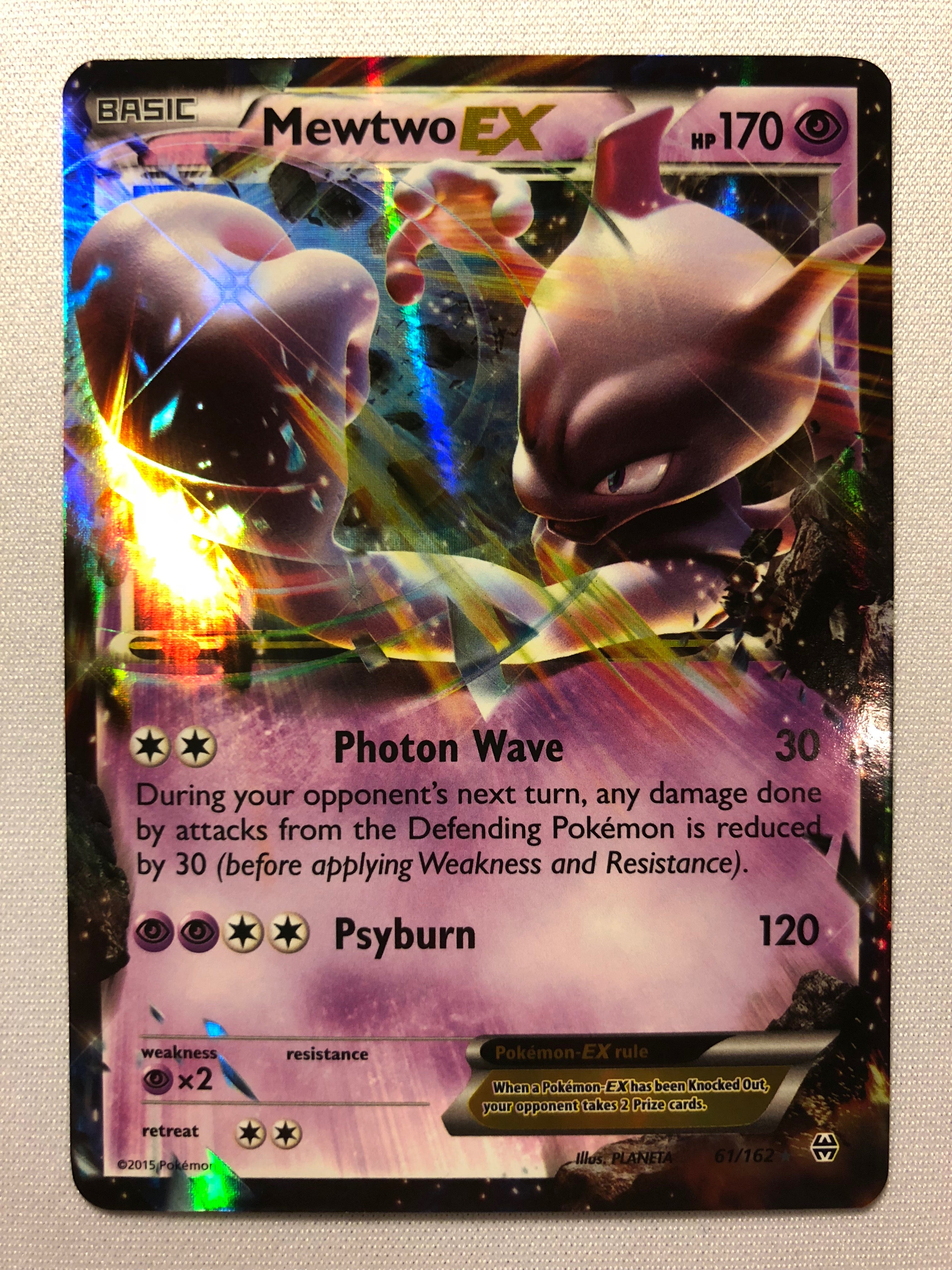Mewtwo EX 61/162 Breakthrough Holo Rare Pokemon Card Near Mint Mewtwo EX 61/162 Breakthrough Holo Rare Pokemon Card Near Mint