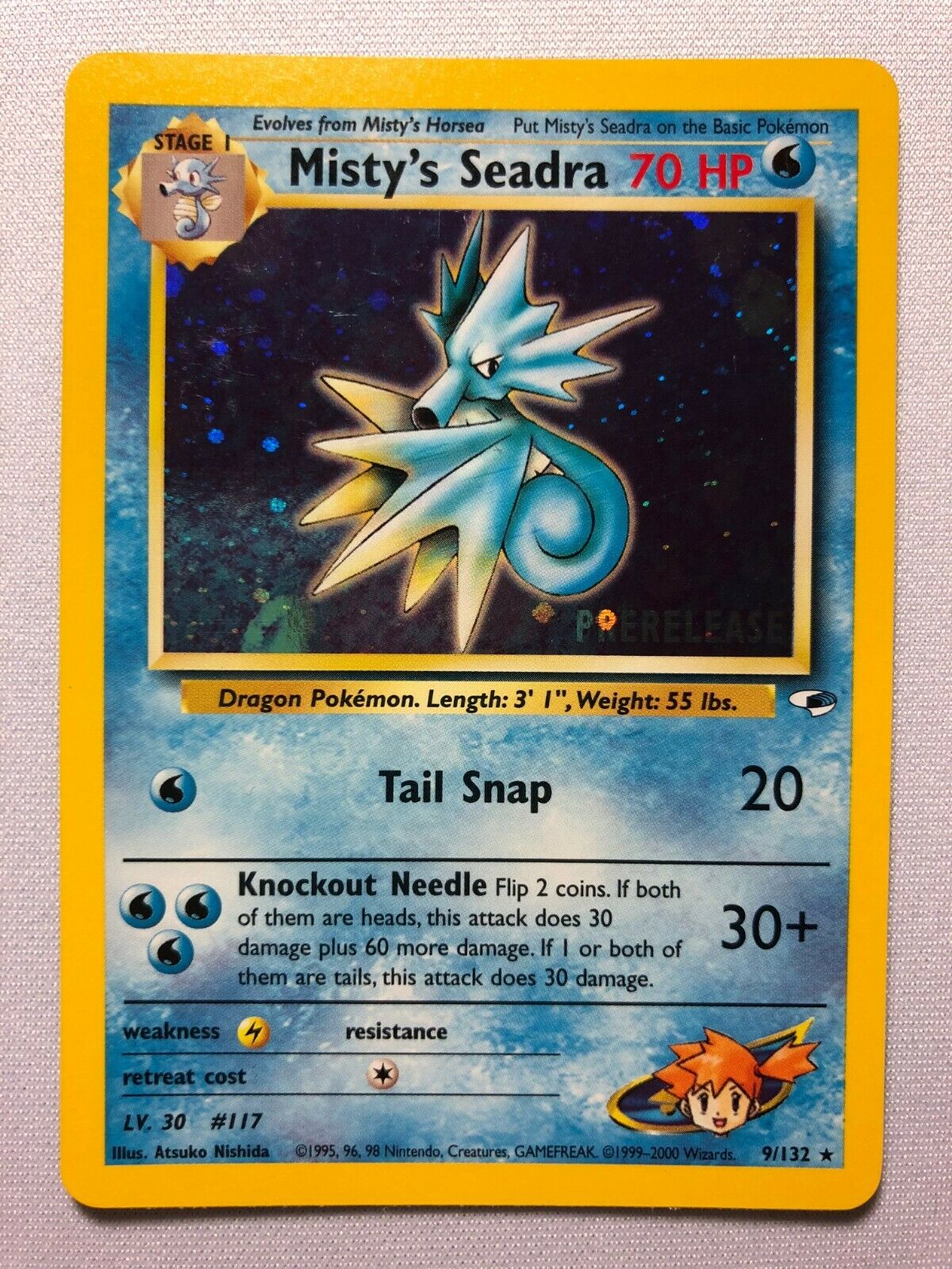 Misty's Seadra 9/132 Black Star Rare Holo Rare Pokemon Card Near Mint Misty's Seadra 9/132 Black Star Rare Holo Rare Pokemon Card Near Mint