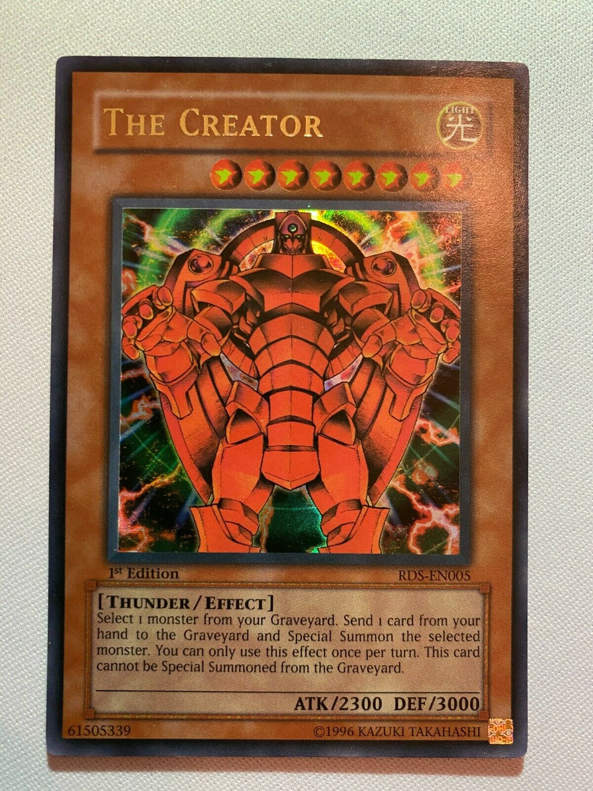 yugioh toon world card Yugioh The Creator RDS-EN005 1st Edition Ultra Rare Near Mint