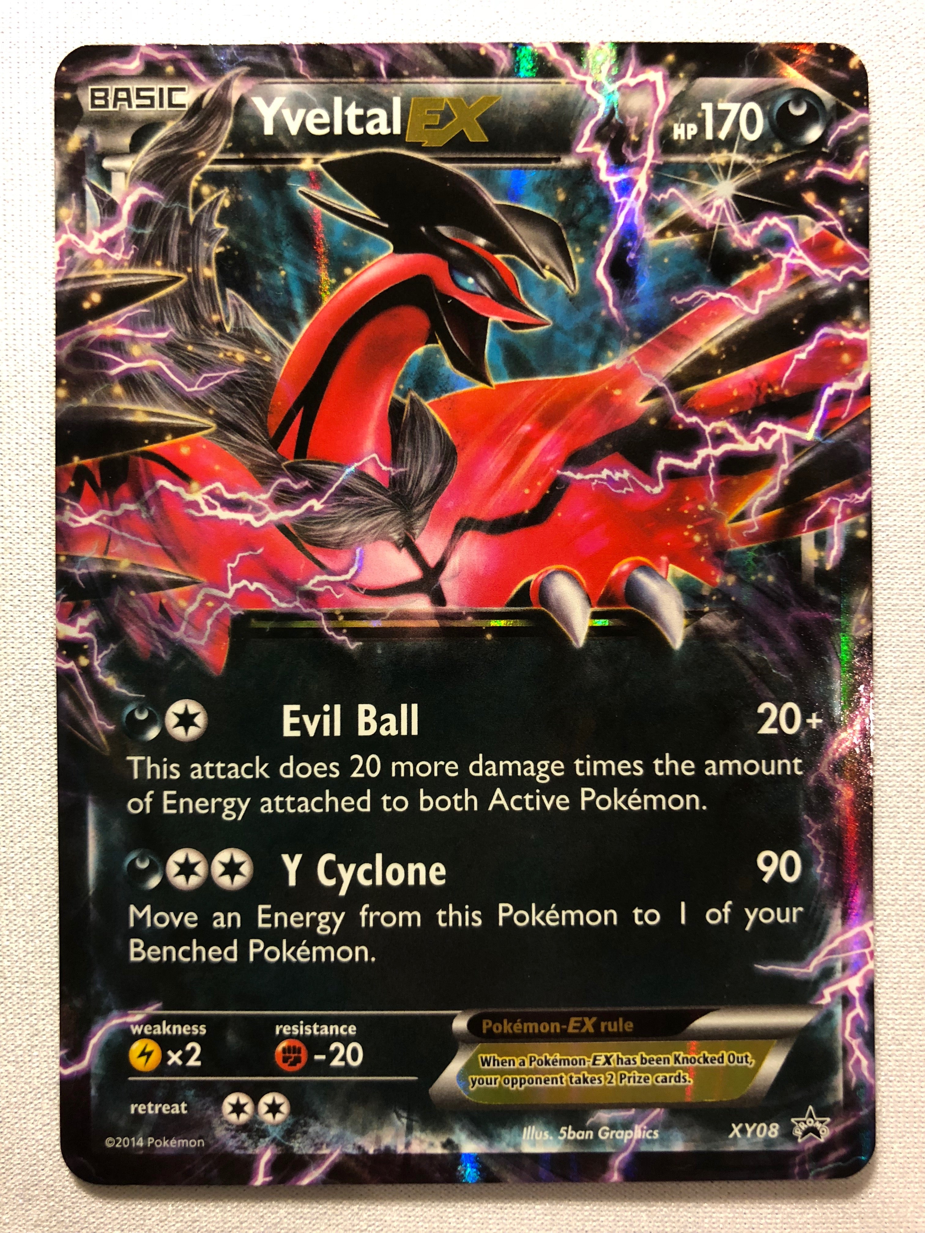 yveltal ex pokemon card value Yveltal EX XY08 Holo Ultra Rare Black Star Promo Pokemon Card Near Mint