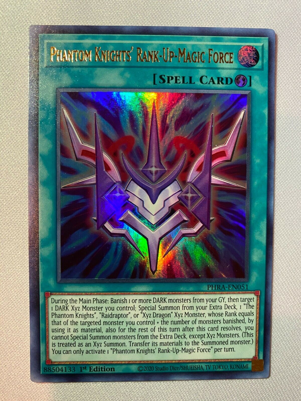 Yugioh Phantom Knights' Rank-Up-Magic Force PHRA-EN051 1st Edition Ult