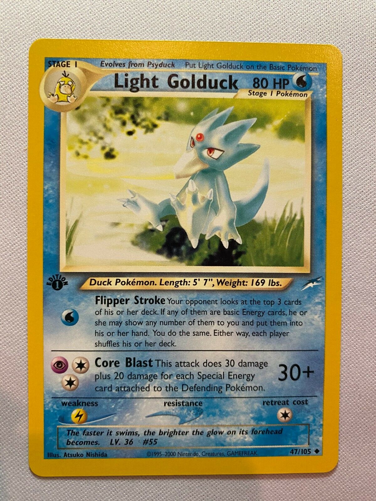 Light Golduck 47/105 1st Uncommon Pokemon Card Near Mint Light Golduck 47/105 1st Uncommon Pokemon Card Near Mint