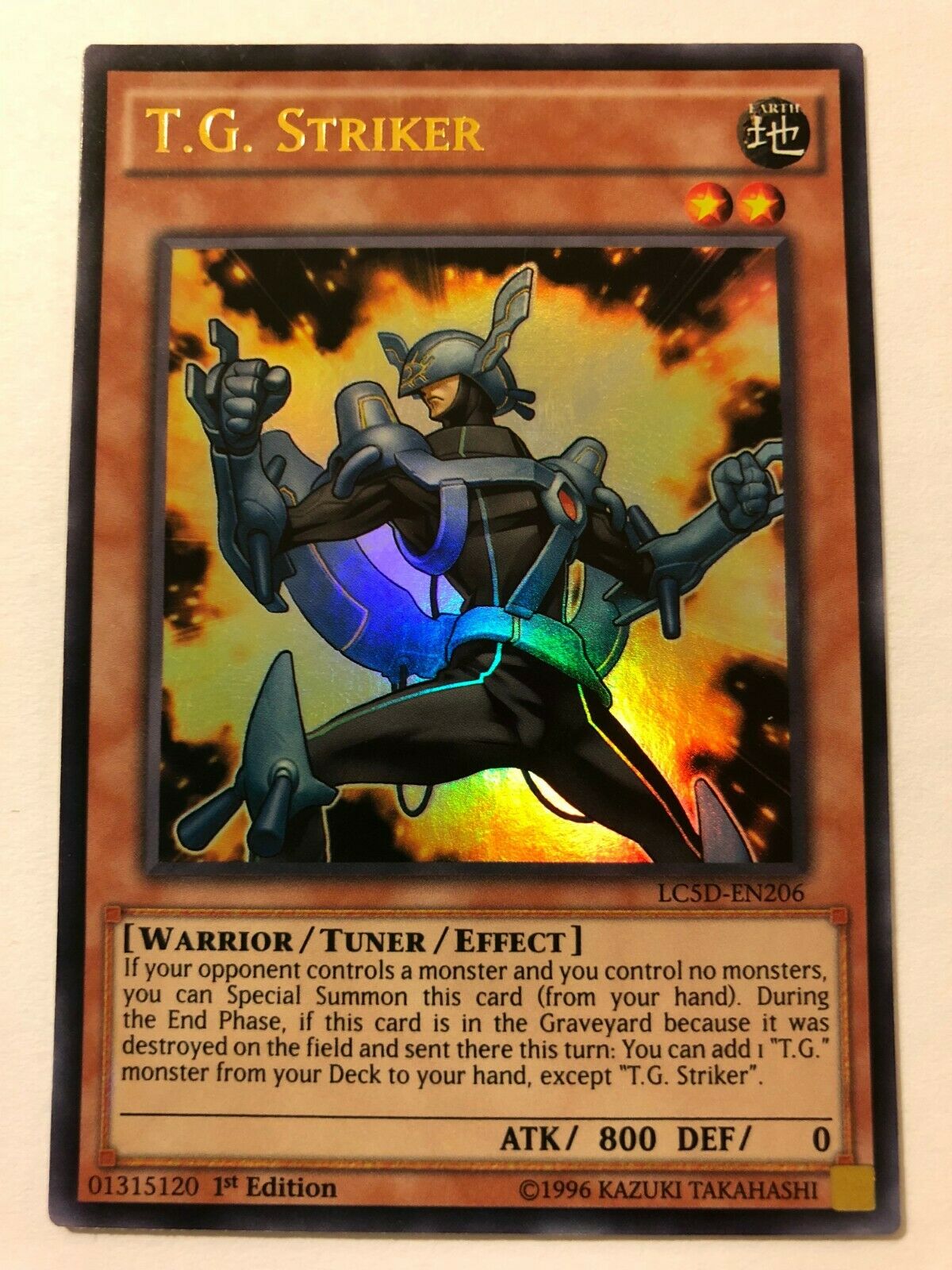 Yugioh T.G. Striker LC5D-EN206 Ultra Rare 1st Edition Near Mint Yugioh T.G. Striker LC5D-EN206 Ultra Rare 1st Edition Near Mint