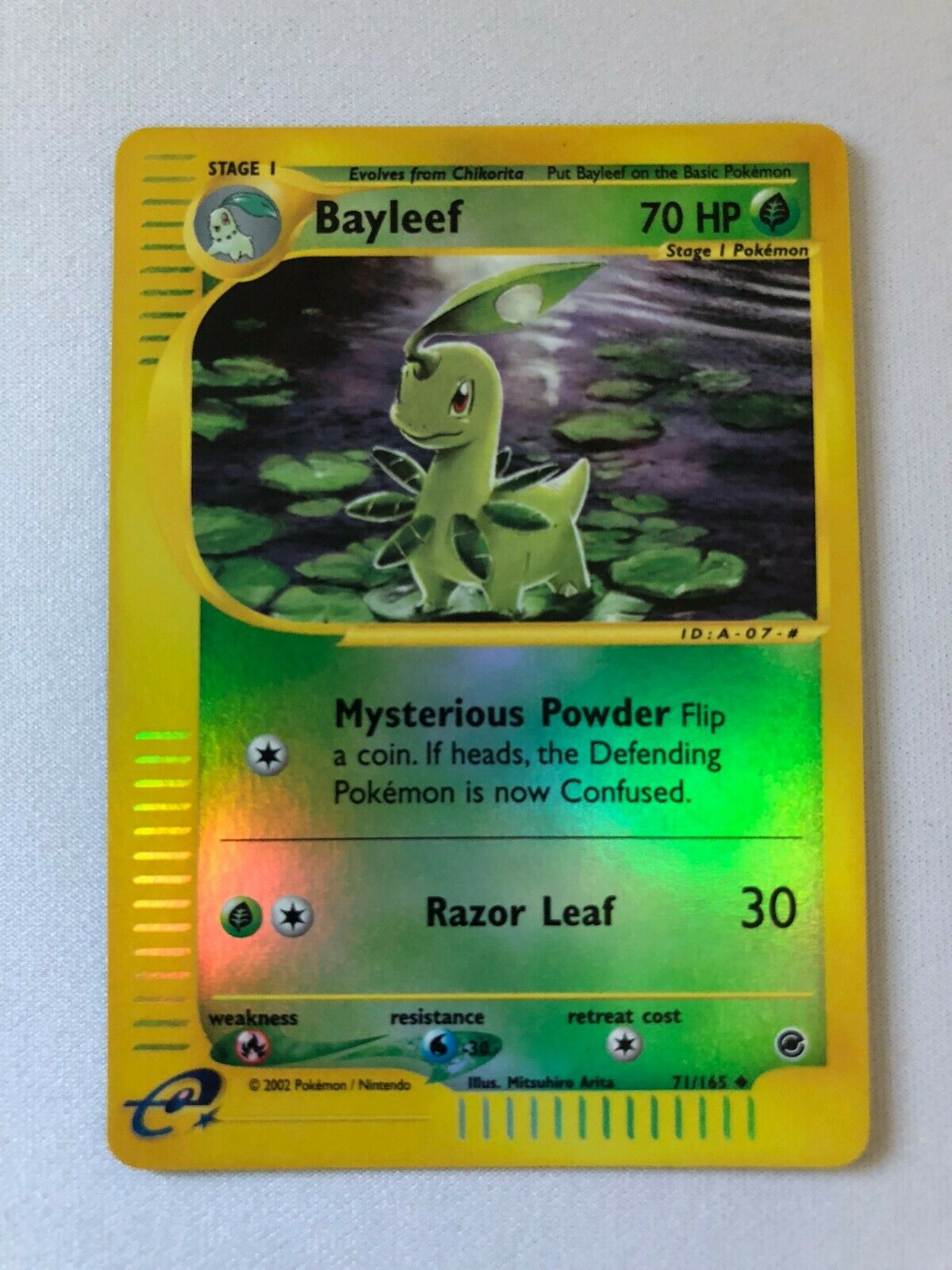 Bayleef 71/165 Reverse Holo Pokemon Card Near Mint