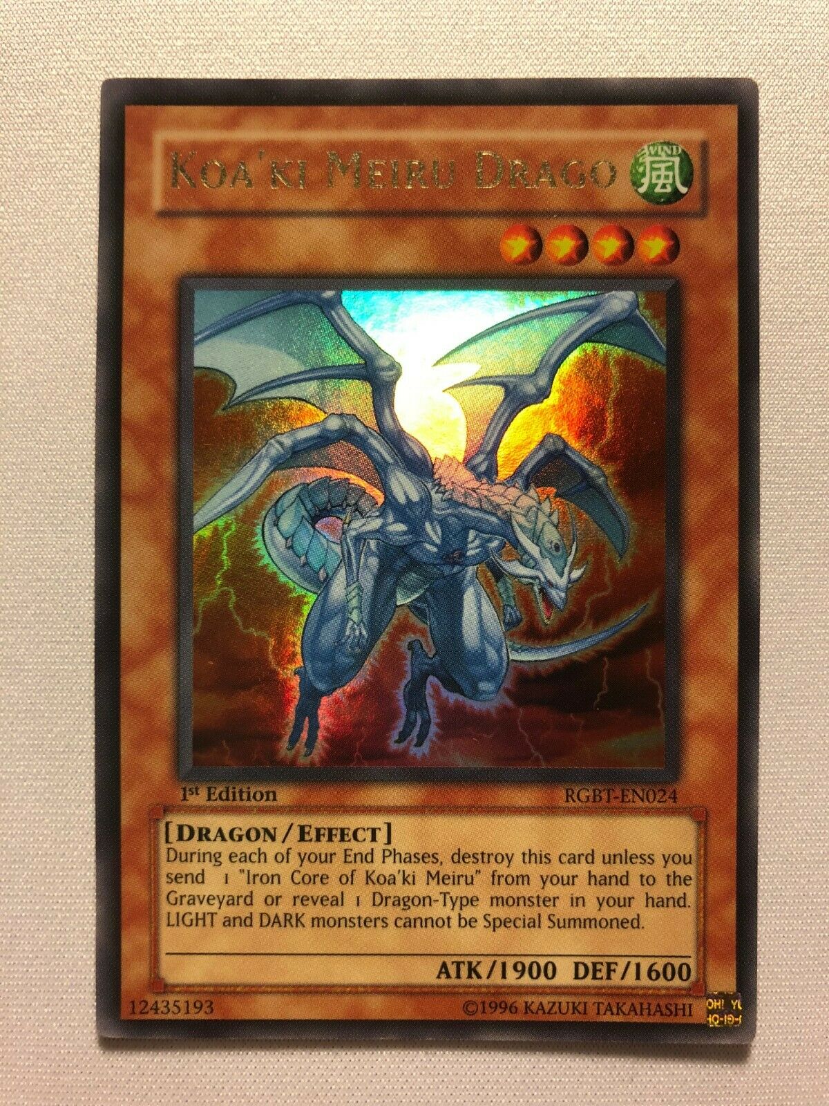 kiryu yugioh card price Yugioh Koa'ki Meiru Drago RGBT-EN024 1st Edition Ultra Rare Near Mint