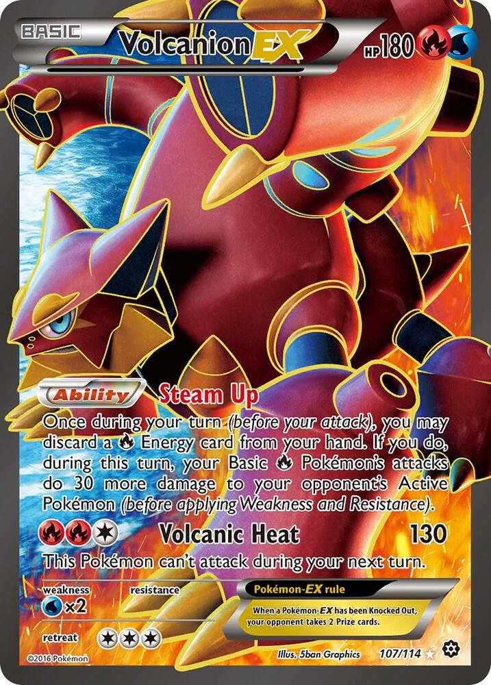 Volcanion EX (Full Art) - XY - Steam Siege (STS)