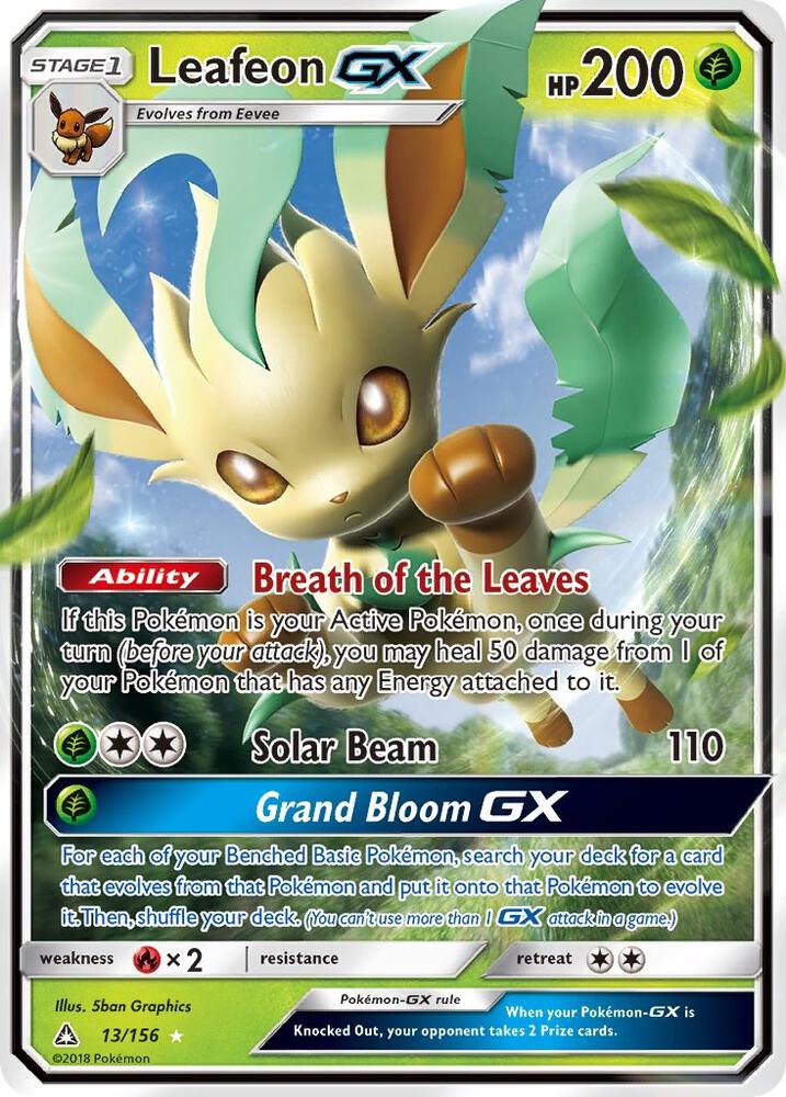 Leafeon GX - SM - Ultra Prism (SM05)