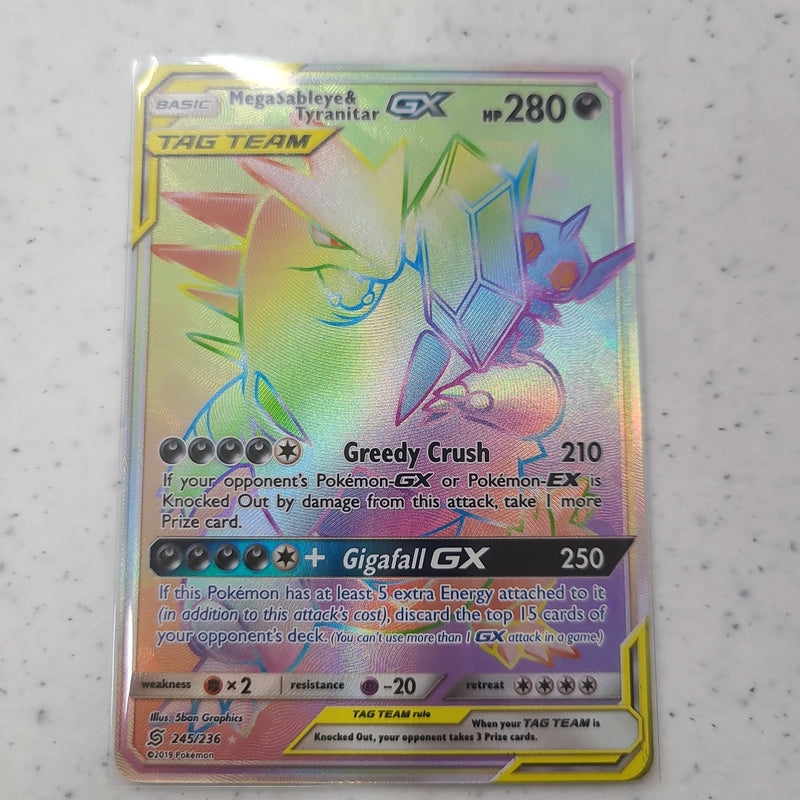 Mega Sableye & Tyranitar GX (Secret) - SM - Unified Minds (SM11) 245/236