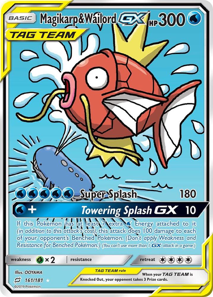 Magikarp & Wailord GX (Alternate Full Art) - SM - Team Up (SM9)
