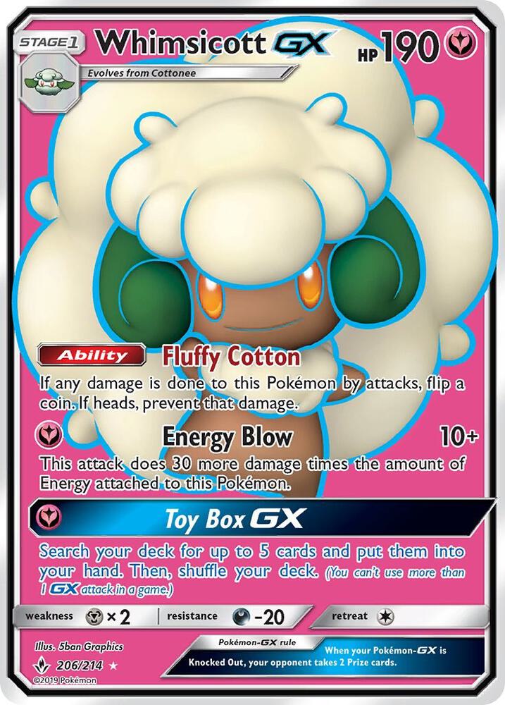Whimsicott GX (Full Art) - SM - Unbroken Bonds (SM10)