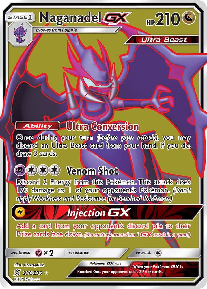 Naganadel GX (Full Art) - SM - Unified Minds (SM11)