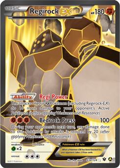 Regirock EX - 43a/124 - Alternate Art Promos (PR)