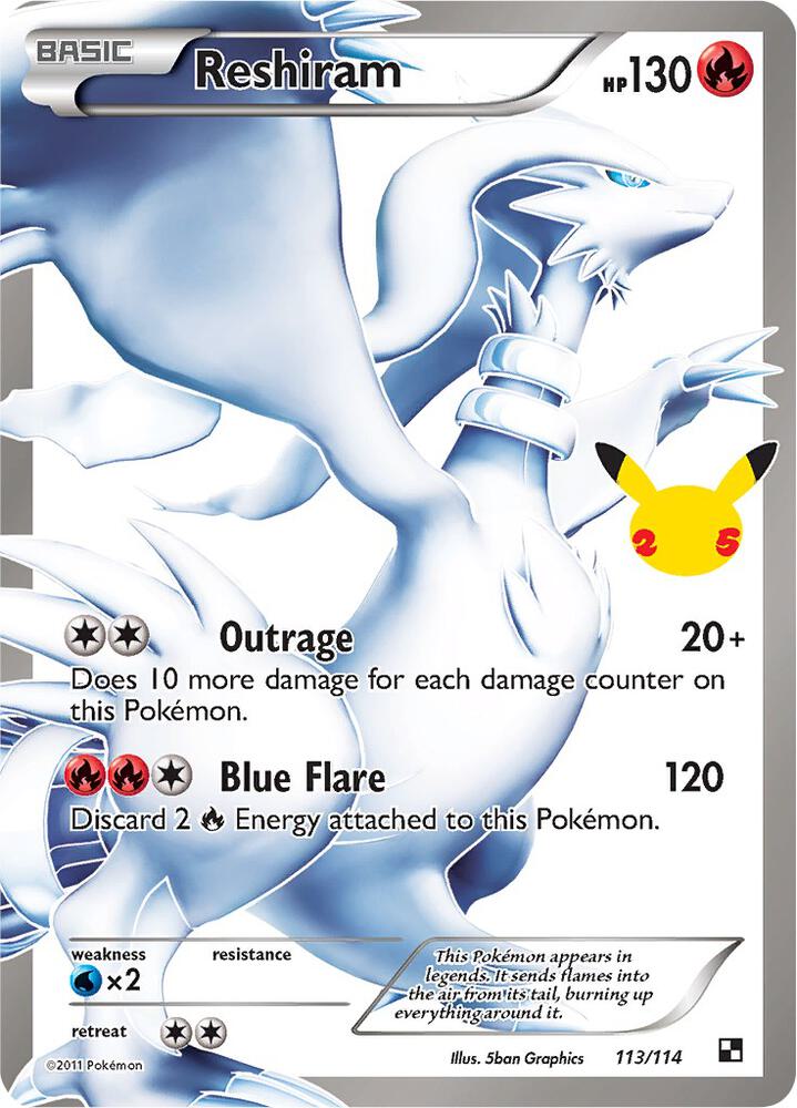 Reshiram - Celebrations: Classic Collection (CCC) 113/114
