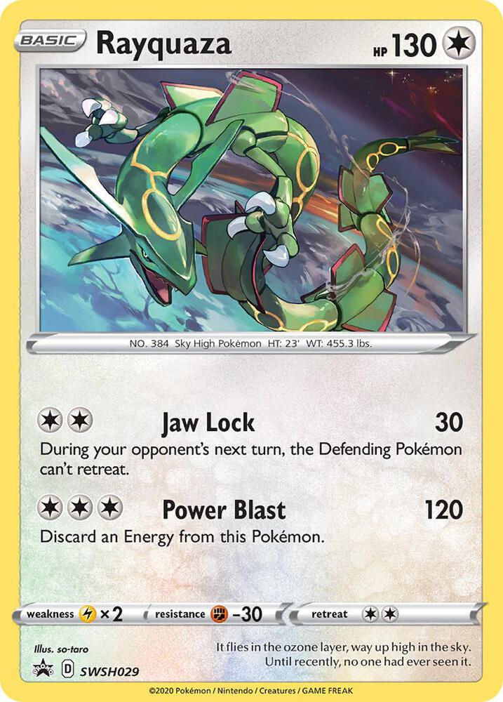 Rayquaza - SWSH029 - SWSH: Sword & Shield Promo Cards (SWSD)