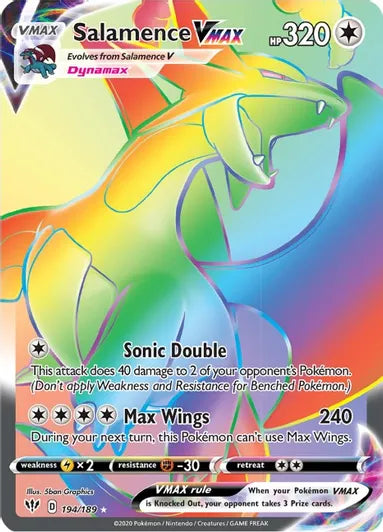 Salamence VMAX (Secret) - SWSH03: Darkness Ablaze (SWSH03)
