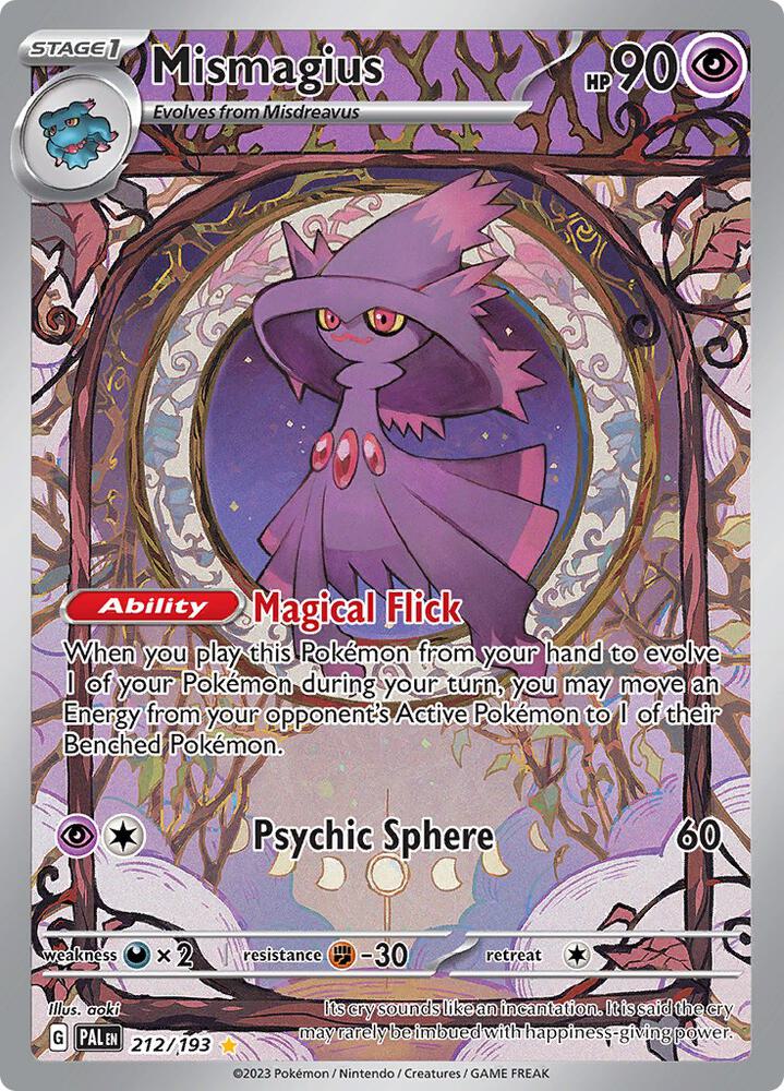 Mismagius - 212/193 - SV02: Paldea Evolved (SV02)