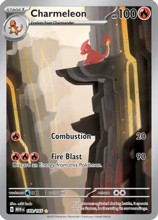 Charmeleon - 169/165 - SV: Scarlet and Violet 151 (MEW)
