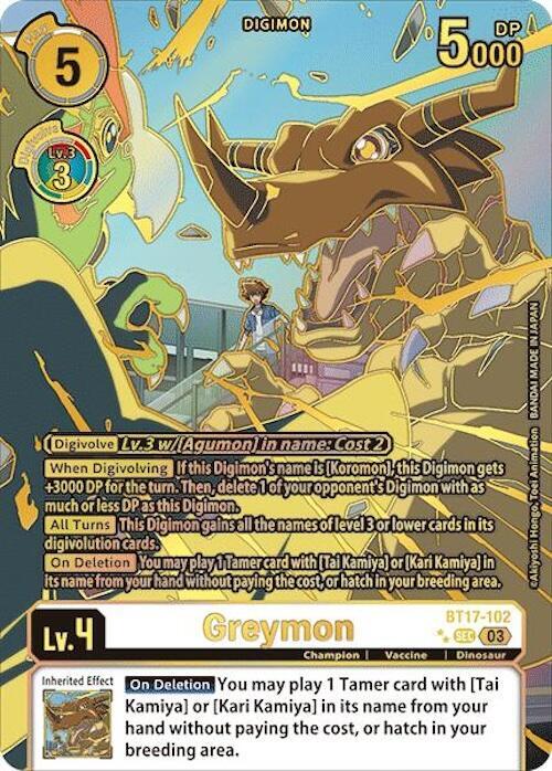 Greymon (Right) (Textured) - Secret Crisis (BT17)