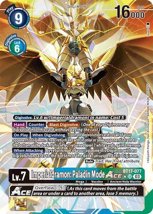 Imperialdramon: Paladin Mode ACE (Alternate Art) - Secret Crisis (BT17)