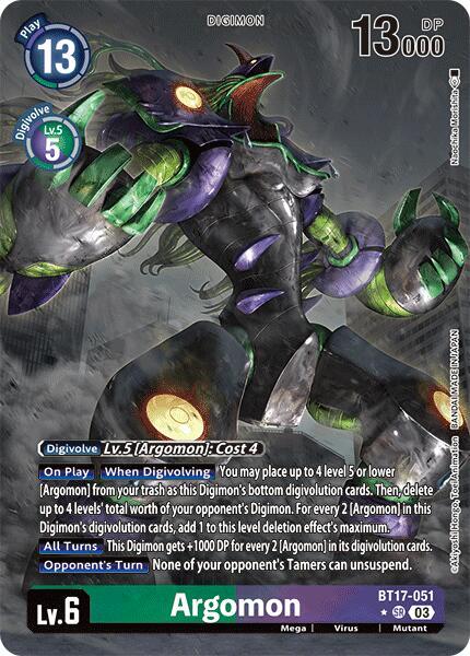 Argomon - BT17-051 (Alternate Art) - Secret Crisis (BT17)