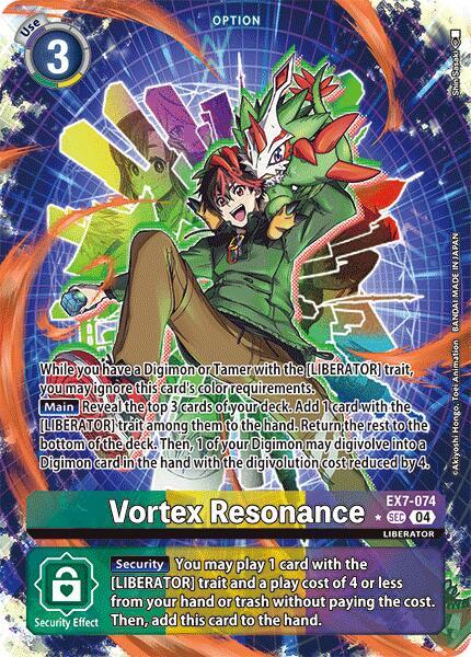 Vortex Resonance (Alternate Art) - Digimon LIBERATOR (EX07)