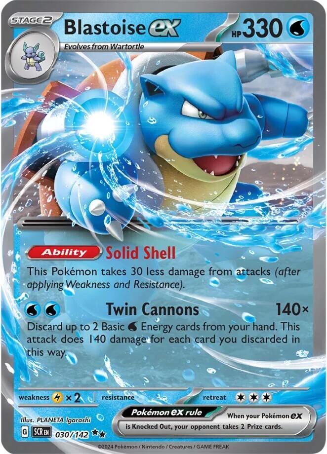 Blastoise ex - SV07: Stellar Crown (SCR)