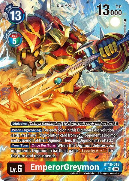 EmperorGreymon (Alternate Art) - Release Special Booster 2.0 (BT18-20)