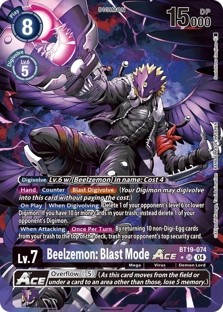 Beelzemon: Blast Mode ACE (Alternate Art) - Release Special Booster 2.5 (BT19-20)