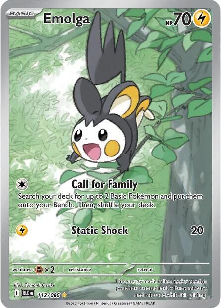 Emolga - 112/086 - SV: Black Bolt (BLK)