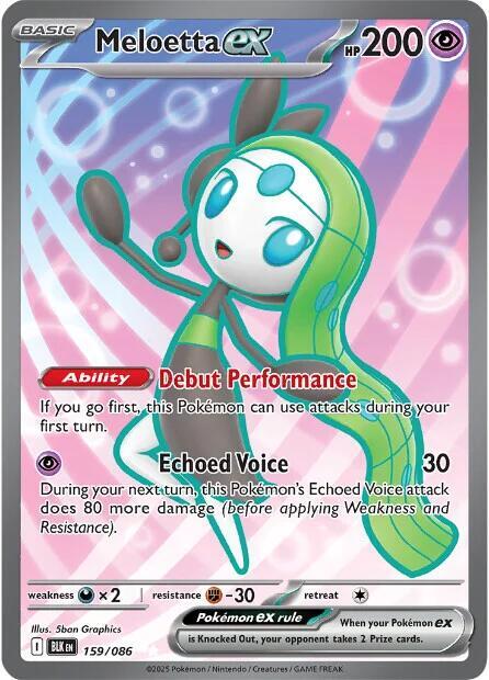 Meloetta ex - 159/086 - SV: Black Bolt (BLK)