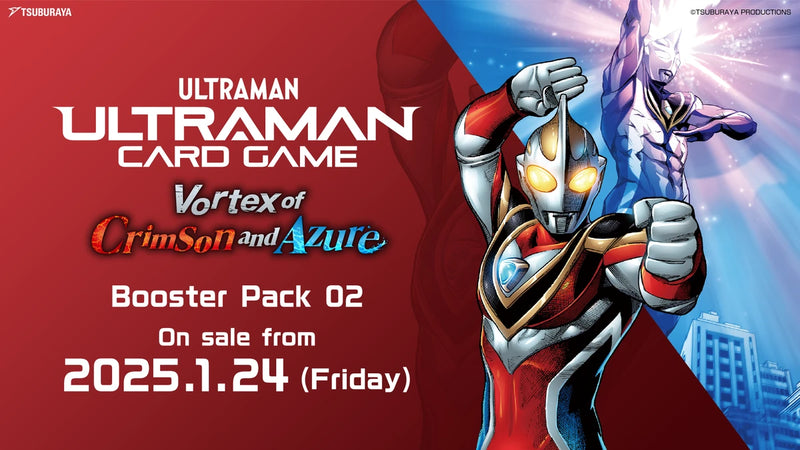 ultraman card game booster box Ultraman Card Game BP02 Vortex of Crimson and Azure Booster Box Englis