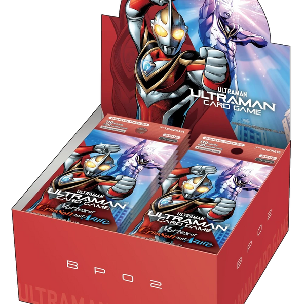 ［未開封カートン］ULTRAMAN CARD GAME 240個入り BP02 Ultraman Card Game Raging Red and Blue BP02 Booster Pack Box