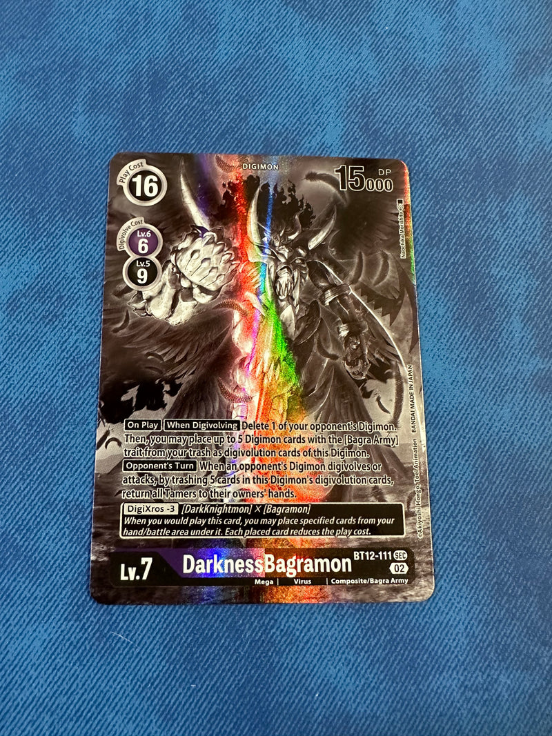 DarknessBagramon (Alternate Art) (Black & White) - Across Time (BT12)