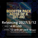Digimon TCG Abyss of X Booster Box - Abyss of X (BT-28) 3/12
