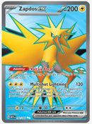 Zapdos ex - 192/165 - SV: Scarlet and Violet 151 (MEW)