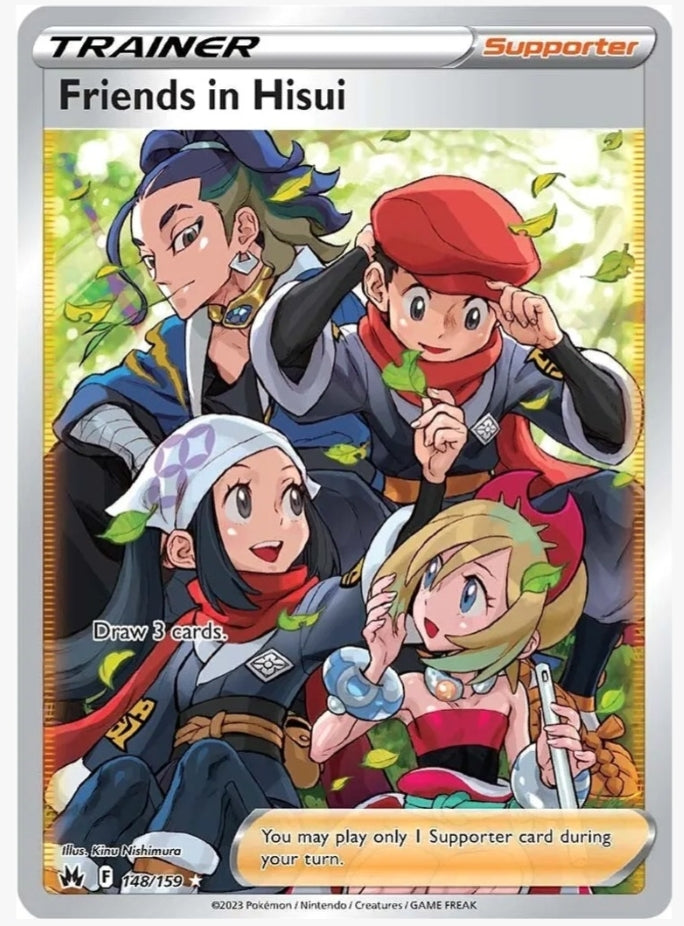 Friends in Hisui (Full Art) - Crown Zenith (CRZ) 148/159