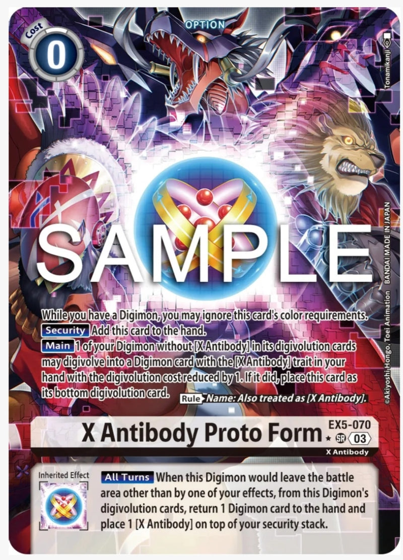 X Antibody Proto Form (Alternate Art) - Animal Colosseum (EX05-070)
