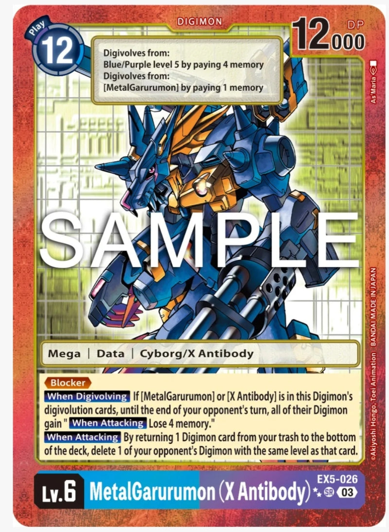 MetalGarurumon (X Antibody) (2 Star Alternate Art) - Animal Colosseum (EX05-026)