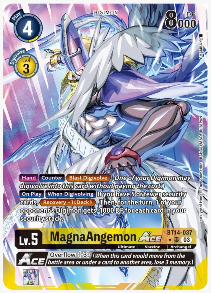 MagnaAngemon Ace (English Exclusive Alternate Art) - Blast Ace (BT14-037)